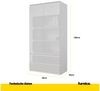 Furnica Kleiderschrank Garderobenschrank, 2 Türen und 2 Schubladen H180 x B90 x T50cm Bild 4