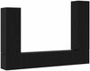 vidaXL TV-Schrankset 4 pcs Schwarz Eichen-Optik Holzwerkstoff 3332587 Bild 2