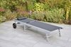 MERXX Gartenliege Tessin, Set, 1 Gartenliege mit Kopfkissen, mit Rollen, verstellbares Kopfteil, inkl. Kopfkissen Bild 2