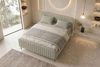 Boxspringbett Aurelio - Boucle-Stoff - creme - 160x200 cm Bild 5
