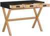 Schreibtisch >Alrik< in Schwarz, MDF - 100x75x50cm (BxHxT) Bild 2