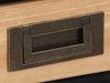 Schreibtisch >Alrik< in Schwarz, MDF - 100x75x50cm (BxHxT) Bild 3
