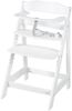 roba Treppenhochstuhl 'Born Up' - Set 2 in 1 - 'Greyish gesteppt' - mit Liegefunktion - Geburt - Weiß Bild 5