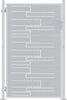 vidaXL Gartentor mit Schloss Silber 85 x 120 cm Edelstahl 3402578 Bild 2