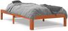 vidaXL Massivholzbett ohne Matratze Wachsbraun 100x200 Kiefernholz 844169 Bild 2