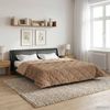 vidaXL Ganzjahresbettdecke Gepolstert Taupe 220 x 260 cm 42026287 Bild 4
