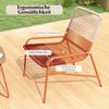 3 TLG. Gartenmöbel Set Rattan Balkonmöbel mit 2 Stühlen & Tisch Garten Sitzgruppe Gartengarnitur Bild 4