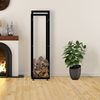 Kaminholzregal innen Metall SATLO - für Feuerholz Brennholzregal innen Kaminholzständer Kaminholzhalter Feuerholzregal InnenSchwarz, 25x40x150cm Bild 4