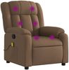 vidaXL Massagesessel Braun Stoff 373590 Bild 5