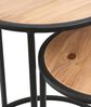 2er Set Beistelltisch Circle Sofatisch Couchtisch Wohnzimmer Tisch Ablagetisch Bild 5