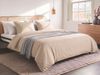 Bettwäsche-Set PARKROSE Baumwollsatin 200 x 200 cm Beige Bild 3