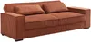 Vente-unique - FINORO Sofa Samt Rot - B 95 cm x H 90 cm x L 230 cm Bild 4