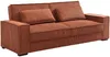 Vente-unique - FINORO Sofa Samt Rot - B 95 cm x H 90 cm x L 230 cm Bild 3