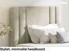 MEBLINI Kinderbett mit Bettkasten CARDI 100x200 Rechts - H3/Beige Samt Gepolstert Einzelbett mit Matratze - Polsterbett mit Stauraum - Bett mit Kopfteil – Stauraumbett Bild 3