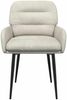 vidaXL Esszimmerstühle 6 pcs Samt (V) Creme 59 x 59,5 x 90 cm 3428253 Bild 3