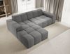 Ecksofa Fogo, Sofa ohne Schlaffuktion, Ecksofa L-Form Veloursstoff, Links Sofa, 245 x 68 x 180 cm, Grau Bild 3