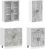 vidaXL Kücheneinheit KALMAR 8 pcs Betongrau Holzwerkstoff 3438196 Bild 3