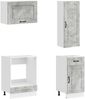 vidaXL Kücheneinheit KALMAR 8 pcs Betongrau Holzwerkstoff 3438196 Bild 4