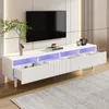 Lowboard mit Schubladen und LED-Beleuchtung, 178/35/45 cm, TV-Schrank, Fernsehtisch, Fernsehschrank für Wohnzimmer, stehend Bild 3