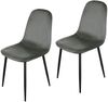 HTI-Living Savannah Grau Esszimmerstuhl Samt 2er Set Bild 2