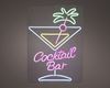 LED Neon Cocktailglas mit Schriftzug NEON Bild 1