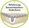 2-Sitzer-Relaxsofa Couch Liegefunktion Federkern Polster Stoff Vintage Anthrazit Bild 3