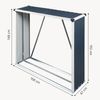 Feuerholzregal Kalmar 158x47x152cm aus Stahl Anthrazit [casa. pro] Bild 5