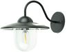 LED Solar Lampe mit Schirm für die Fassade Decke im Außenbereich in schwarz | 180 x 235 x 200mm (B. x L. x H.) | 10 Lumen | Warmweiß (2700 K) Bild 5