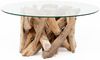 LebensWohnArt Couchtisch Teak Couchtisch TORA-rund ca. D70cm Bild 3