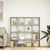 vidaXL Bücherregal Betongrau 137,5x29x137,5 cm Holzwerkstoff 3310292 Bild 3