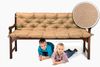 sunnypillow Bankauflage Bankauflage Stuhlkissen viele Farben und Größen zur Auswahl, 100x50x50cm sandfarben Bild 2