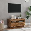 vidaXL TV-Schrank mit LED-Leuchten Altholz-Optik 80x35x40 cm 856357 Bild 3