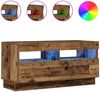 vidaXL TV-Schrank mit LED-Leuchten Altholz-Optik 80x35x40 cm 856357 Bild 2