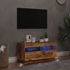 vidaXL TV-Schrank mit LED-Leuchten Altholz-Optik 80x35x40 cm 856357 Bild 4
