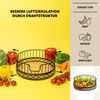 bremermann Obstkorb 2er Set mit Serviettenhalter, Metall, schwarz Bild 3