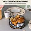 bremermann Obstkorb 2er Set mit Serviettenhalter, Metall, schwarz Bild 5