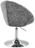 SVITA Havanna Premium Stuhl Lounge Clubsessel Drehsessel Samt-Optik glänzend Retro Silber Bar-Stuhl Schalenstuhl Bild 3