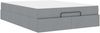 vidaXL Bettgestell mit Matratze 2 pcs Hellgrau Stoff 3399501 Bild 5