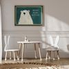 Poster Kinderzimmer Bär · Bear With Me Wortspiel · Lustiges Tierposter mit Spruch · Coole Wanddeko für Kinderzimmer · Dekoprint ohne Rahmen - 10x15 cm Bild 4