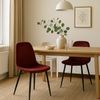 Stuhl Savannah Velvet Rot 2er Set Bild 3