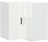 vidaXL Küchen-Eckhängeschrank Porto Hochglanz-Weiß Holzwerkstoff 854099 Bild 2