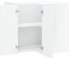 vidaXL Küchen-Eckhängeschrank Porto Hochglanz-Weiß Holzwerkstoff 854099 Bild 5