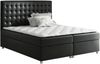 99rooms Fortuna Boxspringbett Kunstleder 200x200 cm Schwarz Bild 2