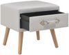 vidaXL Nachttisch Weiß 40x35x40 Kunstleder 247536 Bild 2