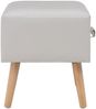 vidaXL Nachttisch Weiß 40x35x40 Kunstleder 247536 Bild 5