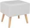 vidaXL Nachttisch Weiß 40x35x40 Kunstleder 247536 Bild 3