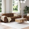 vidaXL Sofa 2 pcs Braun 221 x 80 x 80 cm Stoff 3324719 Bild 3