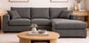Sofa Novana in grau L-Form 308 x 186 cm Bild 2
