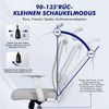Adormii Bürostuhl Bürostuhl Ergonomisch, schreibtischstuhl mit Metallfuß, stabil (Ergonomischer bürostuhl mit verstellbaren Armlehnen, büro stuhl bis zu 135° neigbar, ergonomic office chair mit höhenverstellbarer, atmungsaktiv und komfortabel, bürostuh... Bild 3