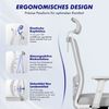 Adormii Bürostuhl Bürostuhl Ergonomisch, schreibtischstuhl mit Metallfuß, stabil (Ergonomischer bürostuhl mit verstellbaren Armlehnen, büro stuhl bis zu 135° neigbar, ergonomic office chair mit höhenverstellbarer, atmungsaktiv und komfortabel, bürostuh... Bild 2